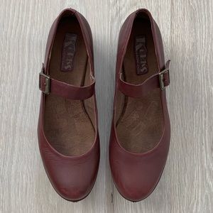 Kork-Ease Red Platform Mary Janes